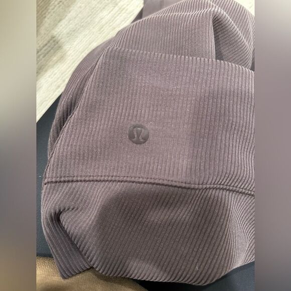 EUC Lululemon Brushed Softstreme Ribbed Zip Flared Pant 32.5" - Picture 9 of 14